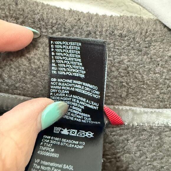 THE NORTH FACE Brown Fleece Pullover Toggle Neck Outdoor Cozy Women M - Picture 6 of 6